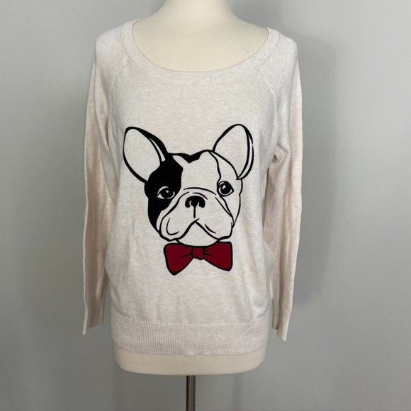 TORRID BEIGE FRENCHIE SWEATSHIRT Oatmeal Heather - Picture 6 of 11